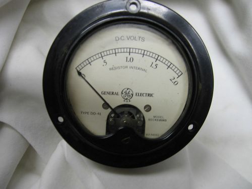 Vintage - General Electric -  2.0 DC Volt Meter, Type DO-41 - Steampunk