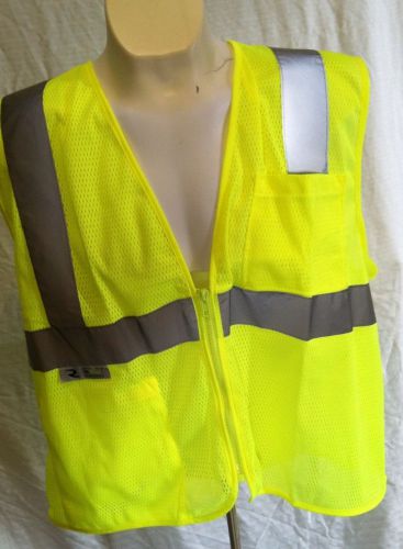 RADIANS RADWEAR HIGH VISIBILITY CLASS 2 SAFETY VEST  Size Large ANSI #SV2ZGM5X