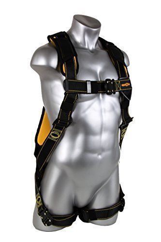 Guardian fall protection 21046 cyclone harness with qc chest/qc leg/no waist bel for sale