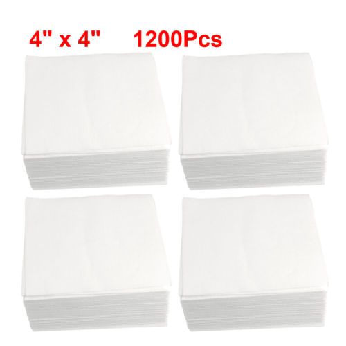 1200pcs anti static soft dustless cloth cleanroom wipers 4&#034; x 4&#034; for sale