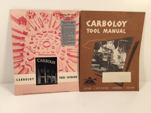 Vintage Carboloy Tool Manual And Catalog 1943/1944