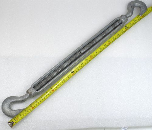 Galvanized turnbuckle - hook ends, 3/4&#034; x 18&#034;, new oil rig surplus for sale