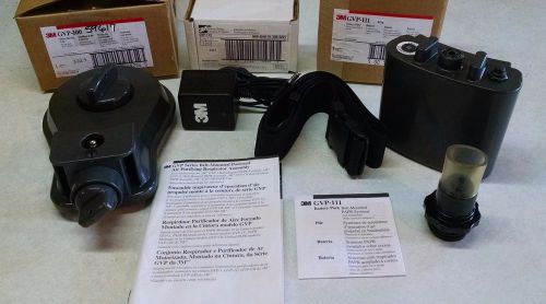 NEW 3M Powered Air Purifying Respirator (PAPR) Unit GVP-100 With Accessories