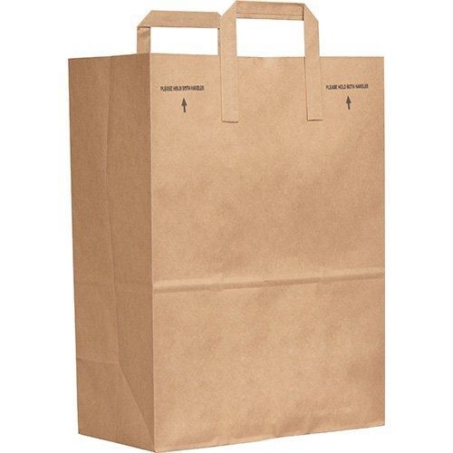 Duro 88885 Kraft Paper Handle Bag, 12&#034; Length x 7&#034; Width x 17&#034; Height, Brown