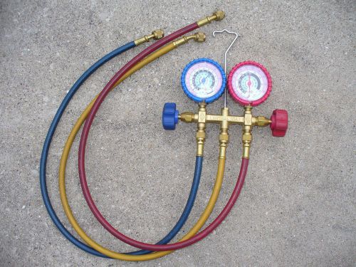 Imperial a/c mechanical manifold gauge set cat # 423-cr 425-cb *free shipping* for sale
