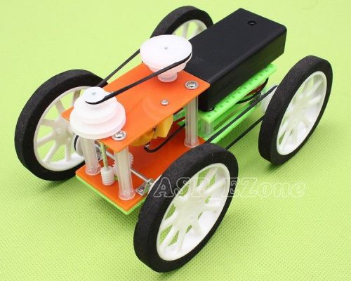 Belt Drive Car 3 Speeds Educational DIY Car Hobby Robot Puzzle Professional IQ G