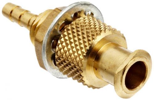 Female luer lock to bulkhead adapt 1/4-32 brass tube id 3/32&#034; .105&#034; barb od for sale
