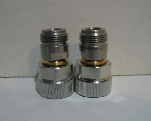 Omni Spectra OSM APC-7 7MM to N-Type Female Adapters Connector Pair