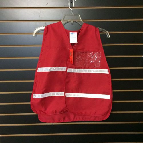 Incident Command Safety Vests / Red Cross Vest - Clear Pocket Front AND Back