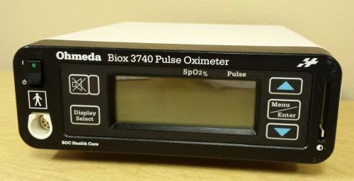 Ohmeda Biox3740 Pulse Oximeter with power pack, finger probe and new battery