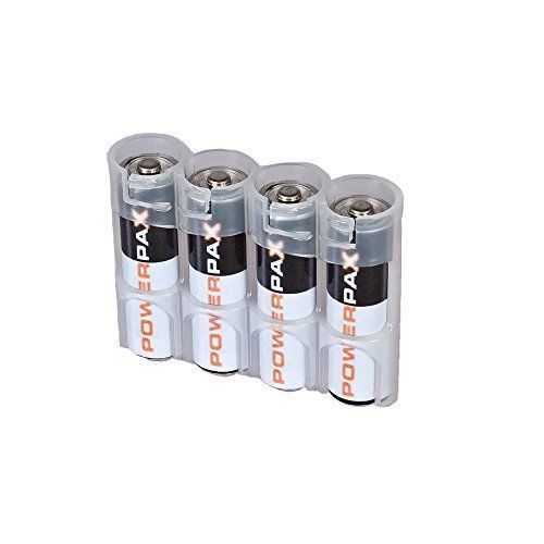 Storacell Powerpax AA Battery Caddy, Clear, 4-Pack New