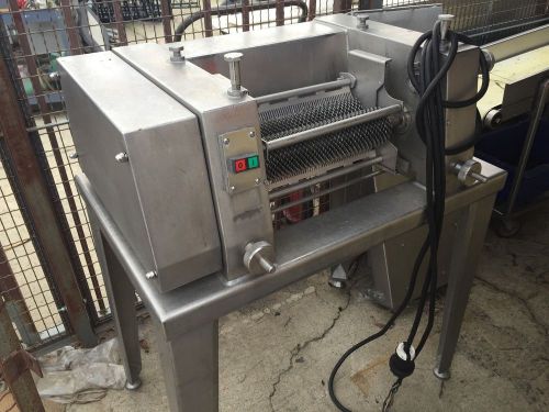 large commercial Meat tenderizer cuber belam with conveyor conveyorized