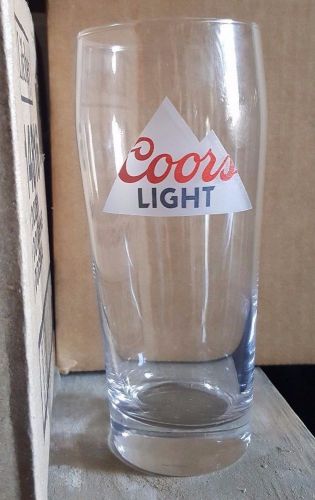 1 DZ Coors Light Libbey Glassware 14816 Pub Heat Treated Glasses 16oz Pack of 12
