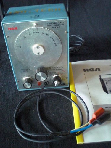 RCA WA-504-A Sine/Square Wave Generator - GUWC - with manual