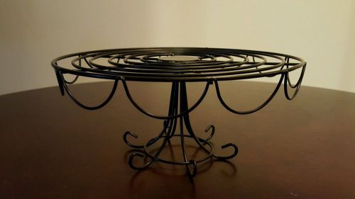 Large Black Wire Cake Stand  12&#034; Round