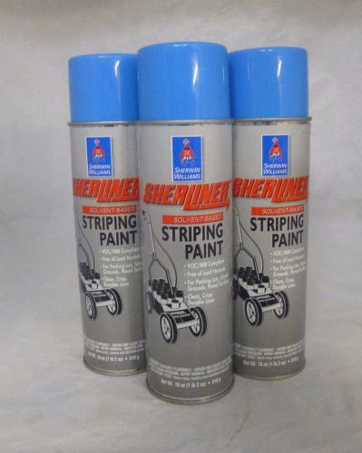 Sherwin Williams Sherliner Blue Striping Painting Set of 3 18oz. Cans