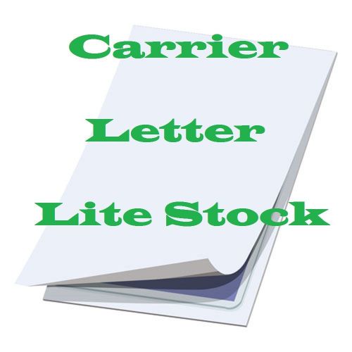 2 Carrier Sleeves Laminating Laminator,  LETTER Size Lite Card Stock