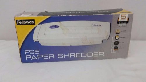 Fellowes FS5 Home or Office Paper Document Shredder Box &amp; Instructions Tested