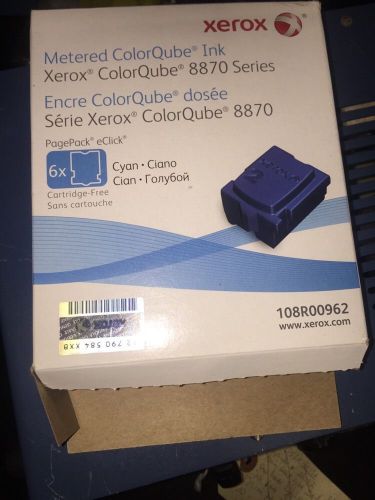 Lot Of 4 Cartridges Xerox 8870 Series Cyan Ink Brand New,
