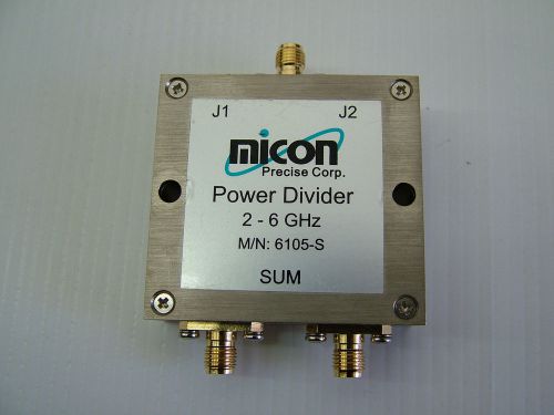 2 - 6GHz RF Power divider combiner MICON 6105-S 2 way SMA 2.4GHz 5.8GHz APPS