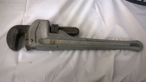 Ridgid 14&#034; 814 aluminum pipe wrench for sale