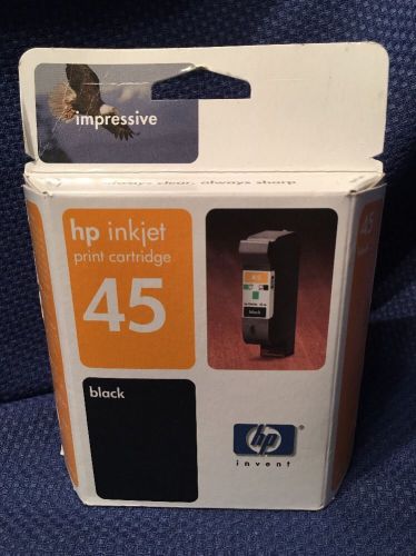 GENUINE HP 45 BLACK INK CARTRIDGE Expired DEC 2003 - Factory Sealed