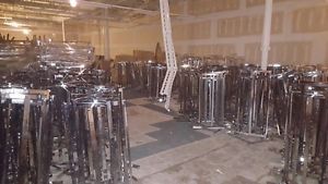 4 way arm racks used clothing store fixtures lot 9 commercial quad rack displays for sale