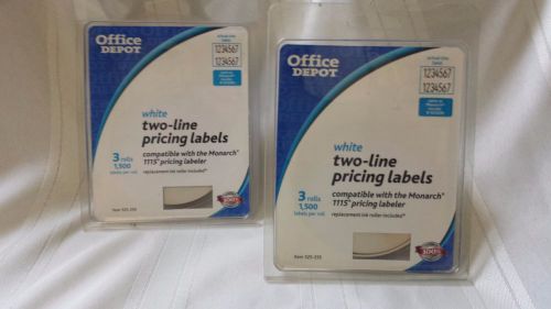 Office depot  two-line pricing labels for sale