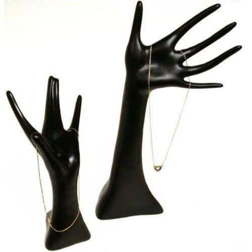 8&#034; &amp; 13&#034; Black Hand Jewelry Displays