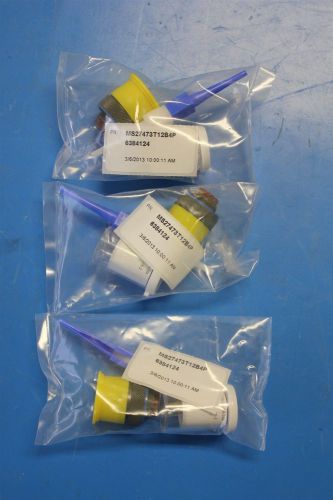 3 new 4pos mil spec circular connectors &amp; gold contacts ms27473t12b4p for sale