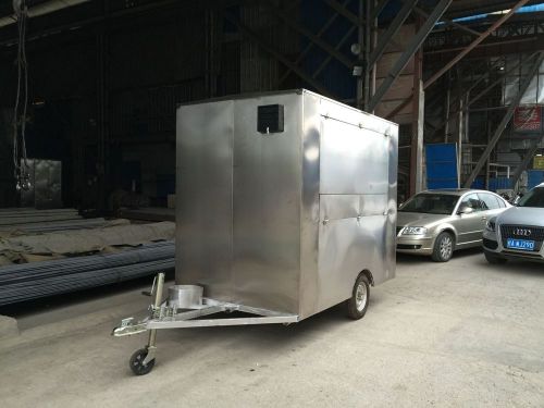 New Stainless Steel Concession Stand Trailer Mobile Kitchen Shipped By Sea
