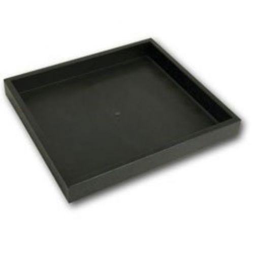 Half Size Black Stackable Plastic Tray 1&#034;