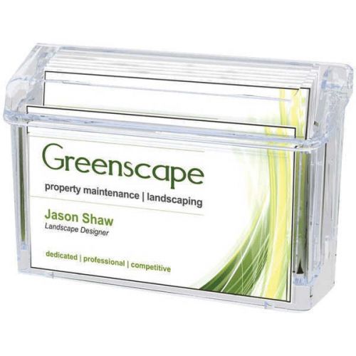 Deflecto 70901 grab-a-card outdoor business card holder 2.75&#034;x4.25&#034;x1.5&#034; for sale