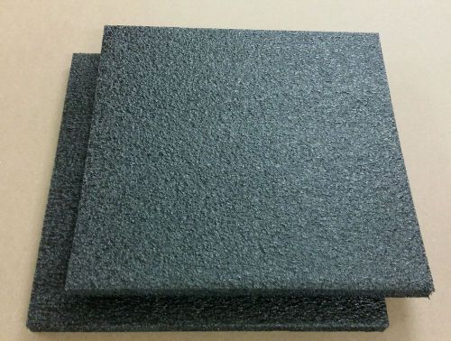 2 Sheets - 18&#034; x 18&#034; x 1&#034; BLACK POLYETHYLENE PLANK FOAM 1.7pcf PE,  BEST PRICES!