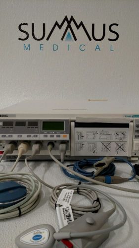 HP Viridia 50XM M1350B Fetal Monitor w/Toco, ECG Cables and more