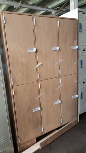 Stevens industries 72&#034; h three-wide double-tier lockers for sale
