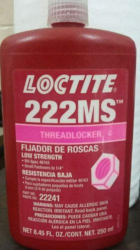 LOCTITE 222MS™ Threadlocker-Low Strength Container Size: 250 ml. Tube