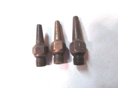 Early,harris calorific co. torch tips,no.14,(3),2,3,4,good cond, h52616 for sale