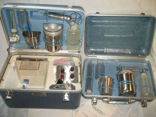 Vtg NEW Millipore Bacteriological Portable Water Testing Kit Incubator 2 Cases!