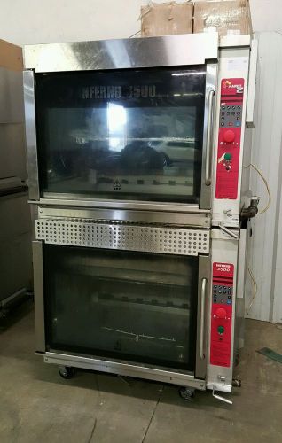 Hardt Double Stack Rotisserie INFERNO Oven 3500 120v / Natural Gas