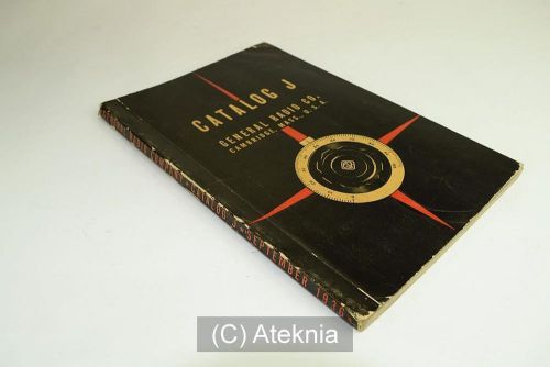 Vintage General Radio GenRad GR Catalog &#034;J&#034; 1936   Amazing How Primative it Was!