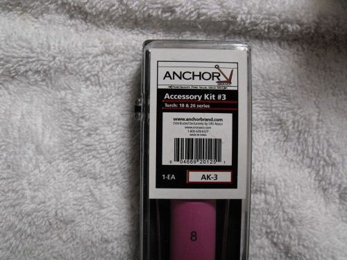 ANCHOR AK-3 Tig Torch Consumable Kit For (18 26,) Series Torch
