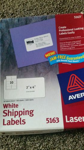 White shopping labels 5163 laser
