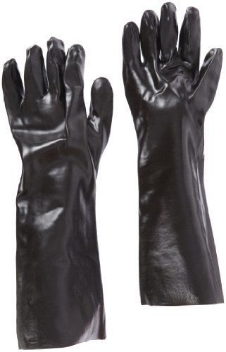 West chester 12018 18&#034; chemical resistant gloves, large, black pack of 1 pair for sale