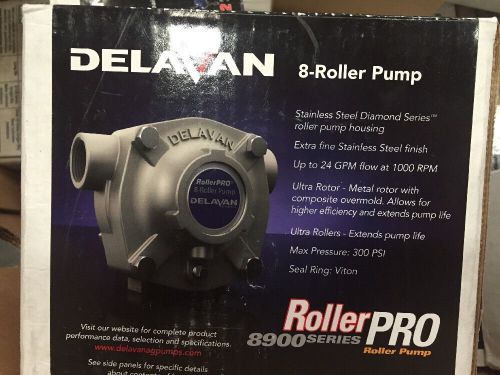 Delavan 8 roller pump pro 8900 series stainless steel viton seal 300 psi 24 gpm for sale