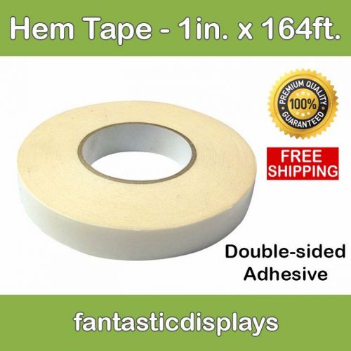 Banner hem tape heavy duty  double sided - 1&#034; x 164&#039; roll - qty of 78 rolls for sale