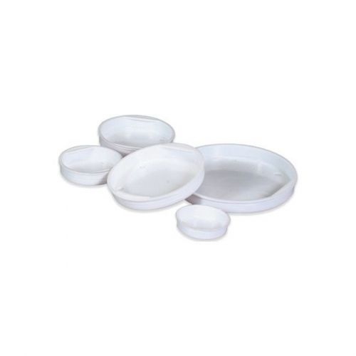 &#034;Plastic End Caps, 2 1/2&#034;&#034;, White, 100/Case&#034;