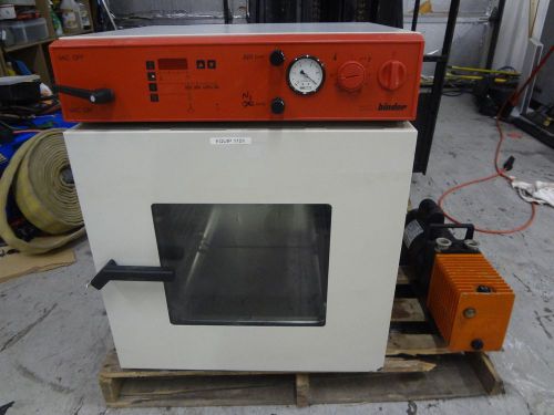 Wtc binder vacuum drying oven model vd-53 w/ alcatel vacuum pump for sale