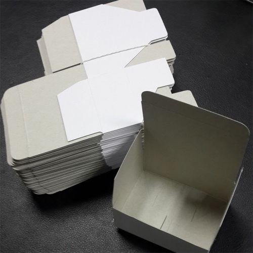 50 - 3.4“ x 2.3”x 1.4“  White Paper Corrugated Shipping Mailer Packing Box Boxes