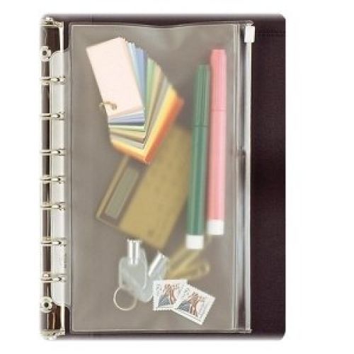 Day-Timer Vinyl Zip Pouch, Desk Size, 5.5 x 8.5 Inches, Clear (D87219B)